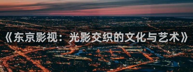 欧美影院免费在线观看：《东京影视：光影交织的文化与艺术》